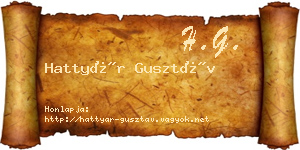 Hattyár Gusztáv névjegykártya